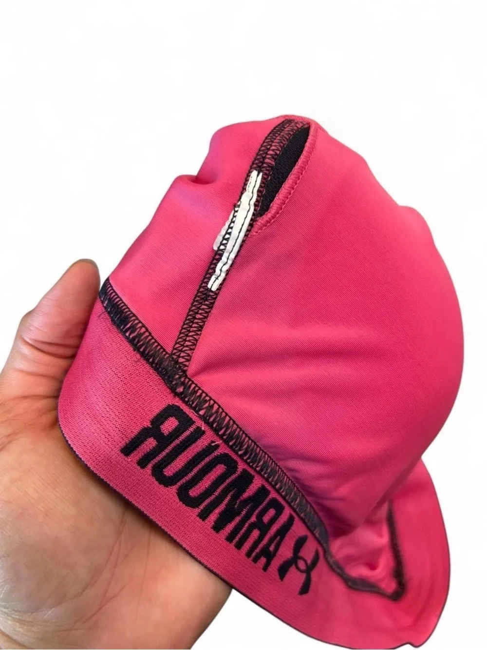 Under Armour Black and Pink Crossback Sports Bra